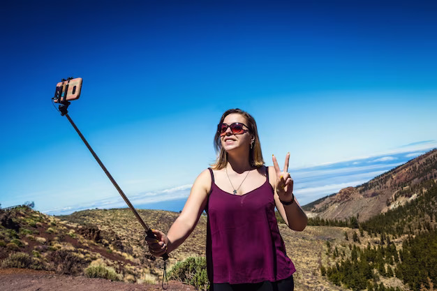 Woman on a mountain